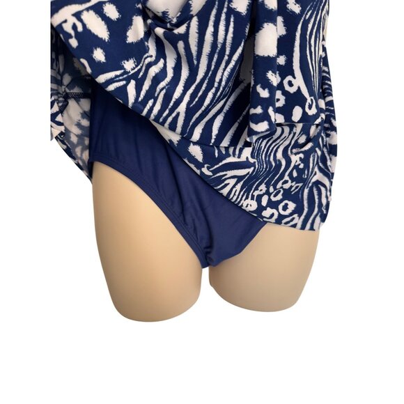 Beyond Control Two Piece Swimsuit SIze 10 Royal Blue NWOT Padded Adjustable - Picture 8 of 12